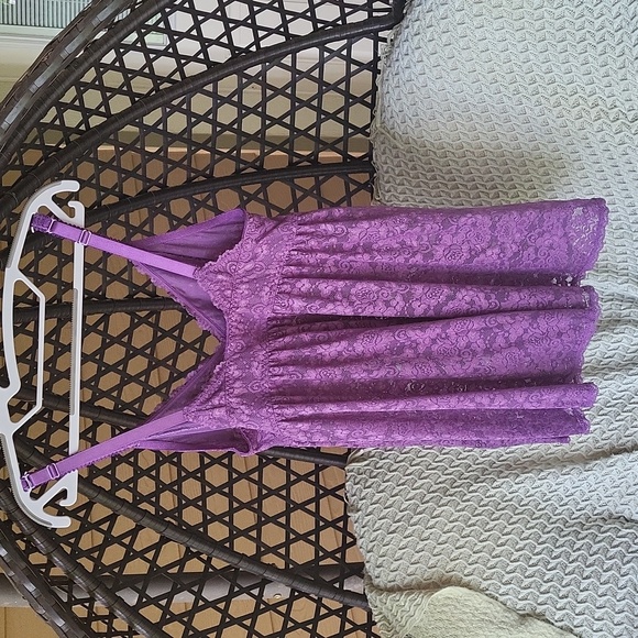 Torrid Simply Lace Babydoll - Purple Size 0/L/12 - Picture 12 of 12